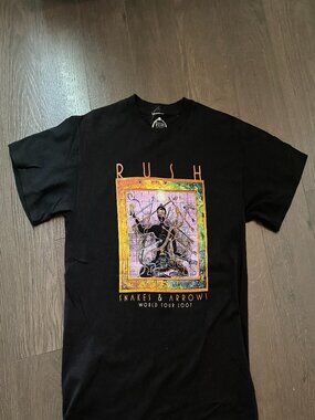 2007 RUSH TOUR SNAKES AND ARROWS WORLD TOUR SHIRT SIZE MEDIUM